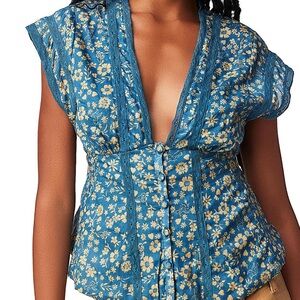 Free people Landy top in garden combo - S